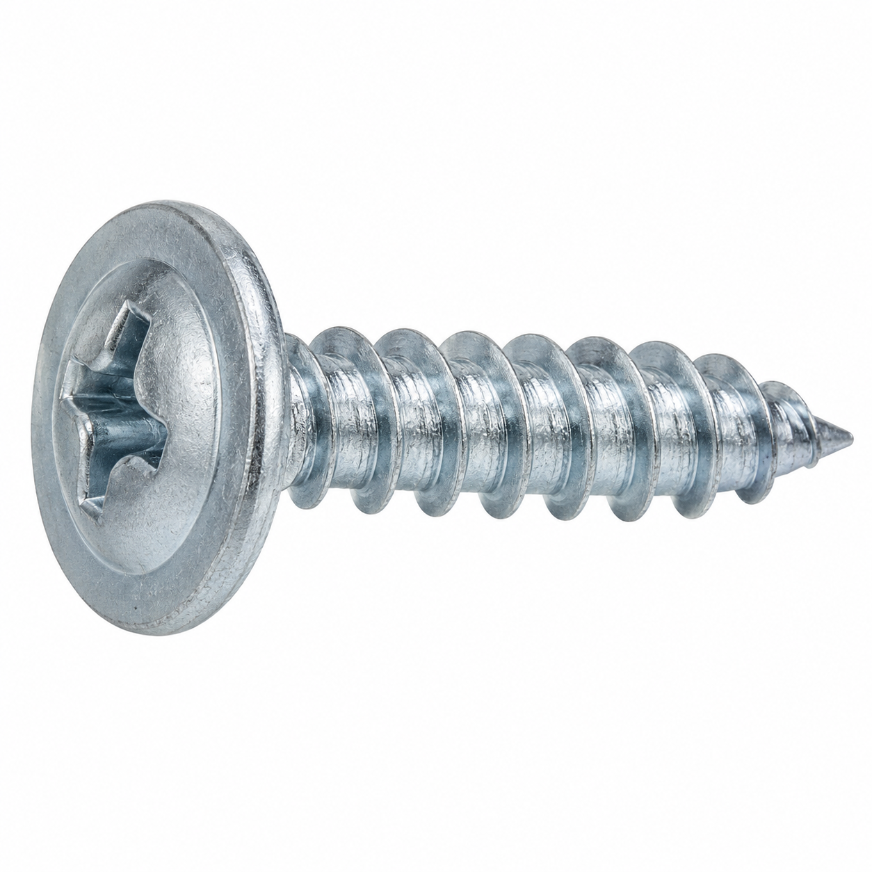 Tornillo 8x1/2" Punta Fina Cabeza Lenteja — Caja 1.000 un.