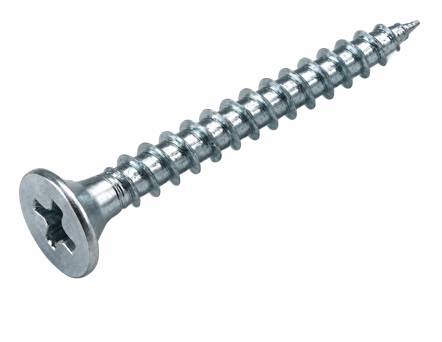 Tornillo 6x1-1/4" Punta Fina Volcanita — Caja 1.000 un.